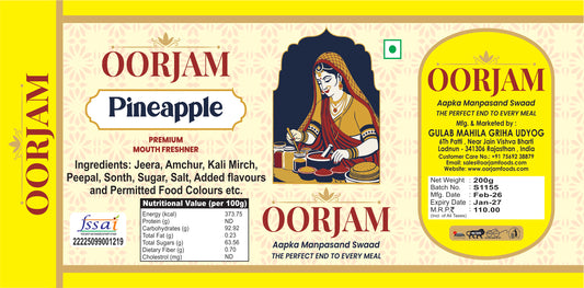 OORJAM Pine Apple Goli