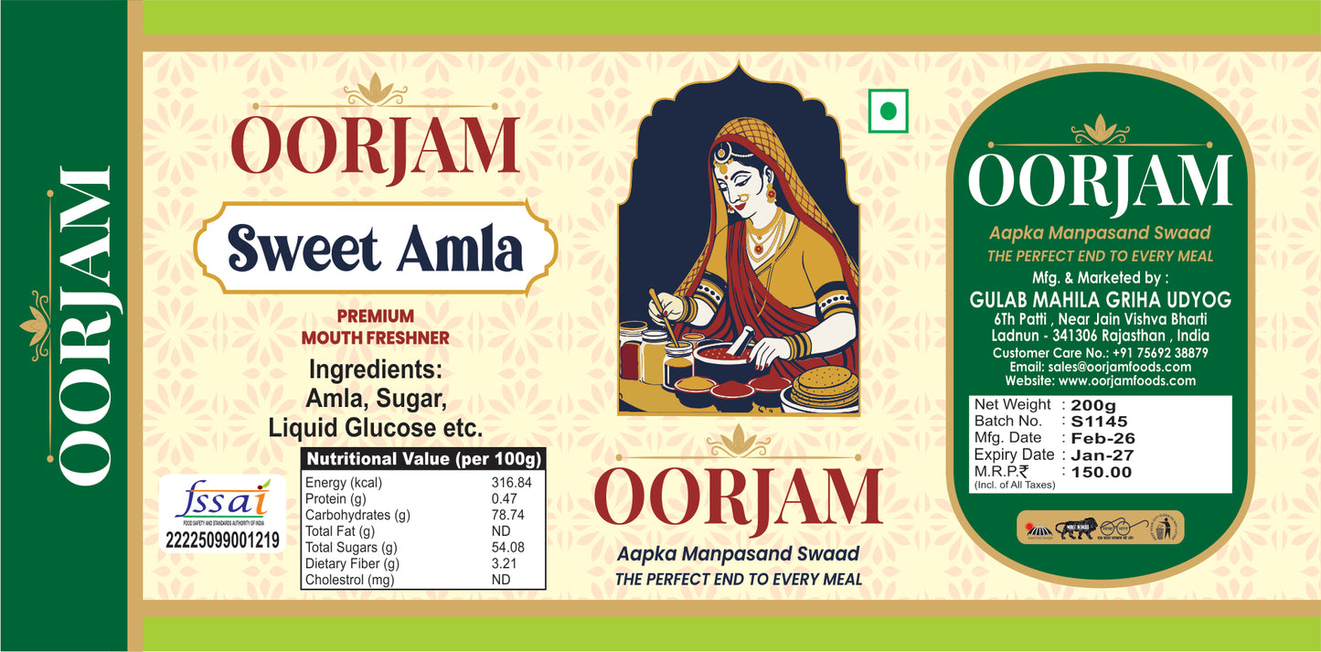 OORJAM Sweet Amla